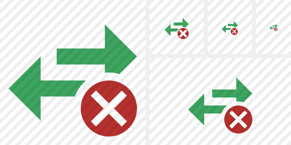Exchange Horizontal Cancel Icon Exchange Horizontal Cancel Icon