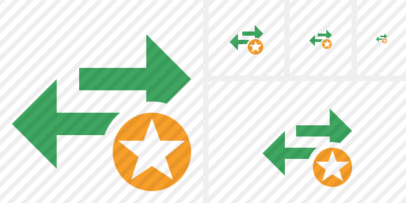 Exchange Horizontal Star Icon Exchange Horizontal Star Icon