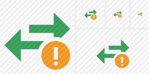 Exchange Horizontal Warning Icon Exchange Horizontal Warning Icon
