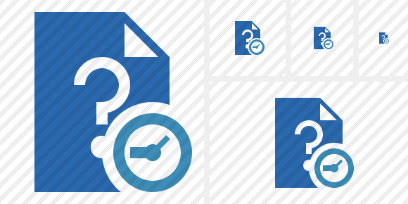 File Help Clock Icon File Help Clock Icon