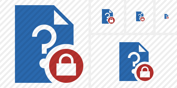 File Help Lock Icon File Help Lock Icon