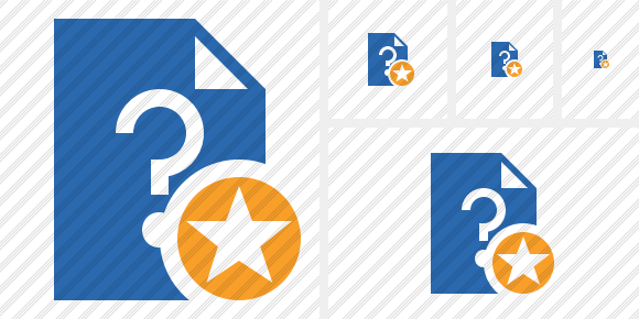 File Help Star Icon File Help Star Icon