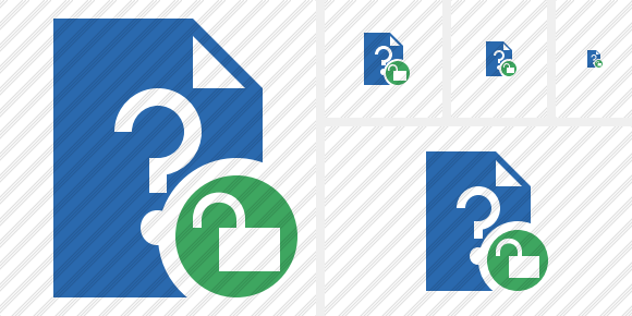 File Help Unlock Icon File Help Unlock Icon
