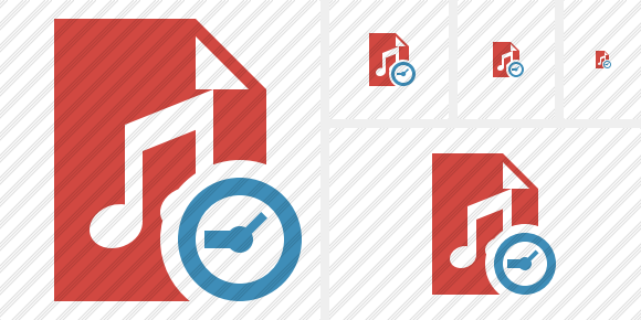 File Music Clock Icon