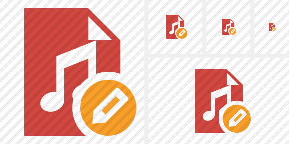 File Music Edit Icon