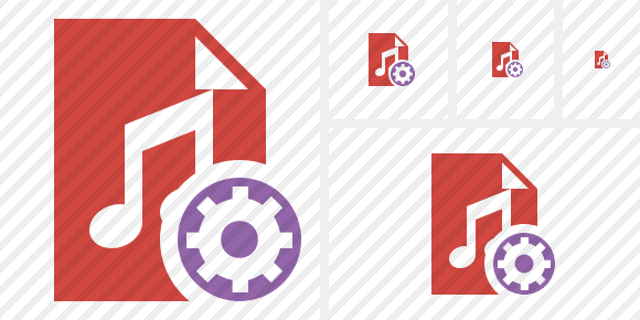 Icône File Music Settings