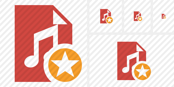 File Music Star Icon