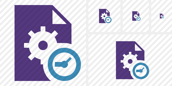 File Settings Clock Symbol