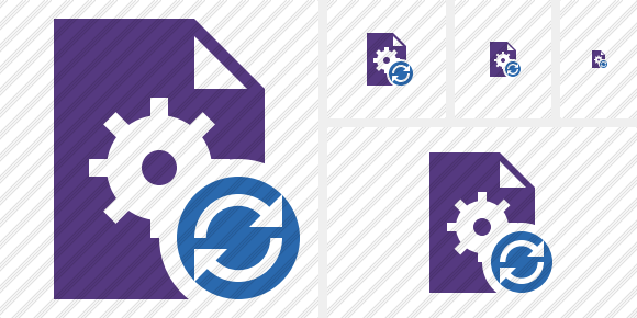 Icône File Settings Refresh
