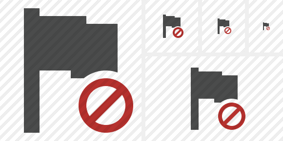 Flag Dark Block Icon Flag Dark Block Icon