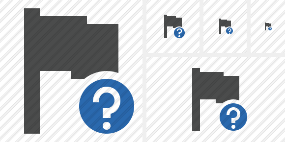 Flag Dark Help Icon Flag Dark Help Icon