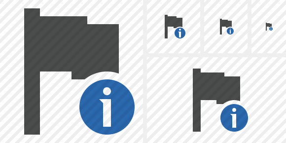 Flag Dark Information Icon Flag Dark Information Icon