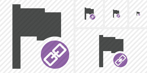 Flag Dark Link Icon Flag Dark Link Icon