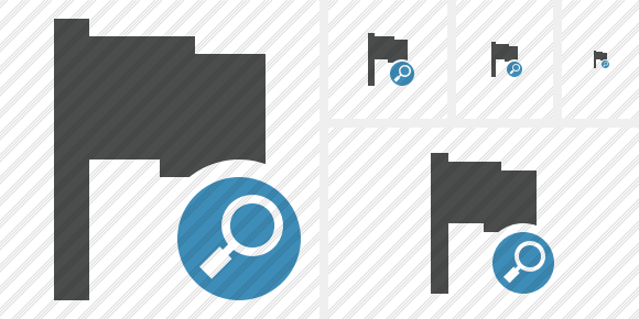 Flag Dark Search Icon Flag Dark Search Icon