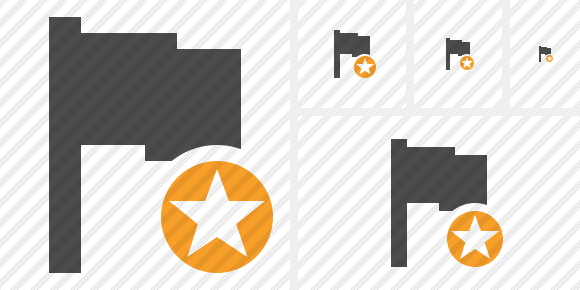 Flag Dark Star Icon Flag Dark Star Icon