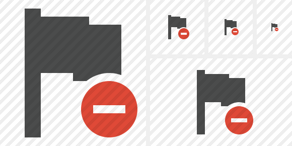 Flag Dark Stop Icon Flag Dark Stop Icon