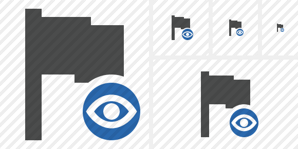 Flag Dark View Icon Flag Dark View Icon