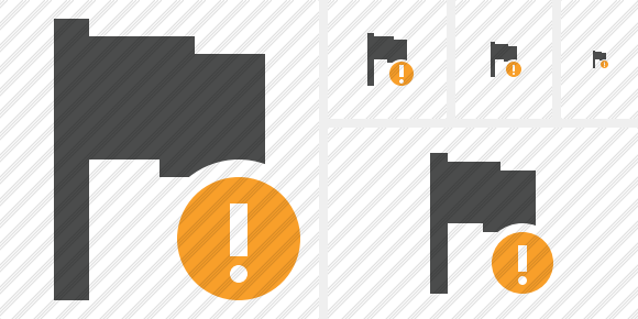 Flag Dark Warning Icon Flag Dark Warning Icon