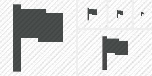 Flag Dark Icon Flag Dark Icon