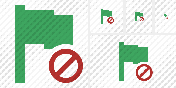 Icona Flag Green Block Icona Flag Green Block