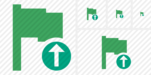 Icona Flag Green Caricamento Icona Flag Green Caricamento
