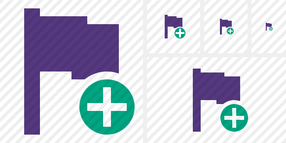 Icona Flag Purple Aggiungi Icona Flag Purple Aggiungi