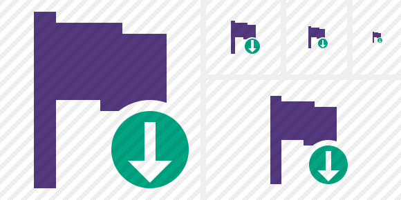 Flag Purple Download Symbol