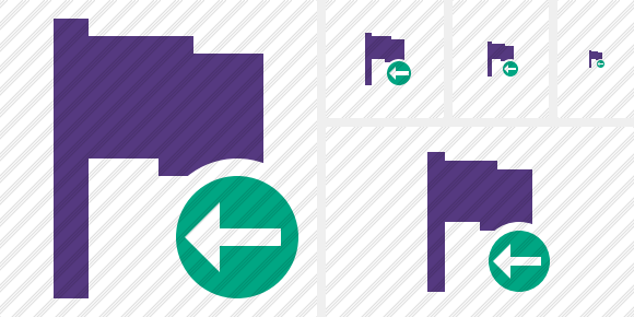 Icona Flag Purple Indietro Icona Flag Purple Indietro