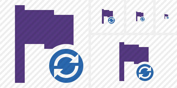 Icono Flag Purple Refresh