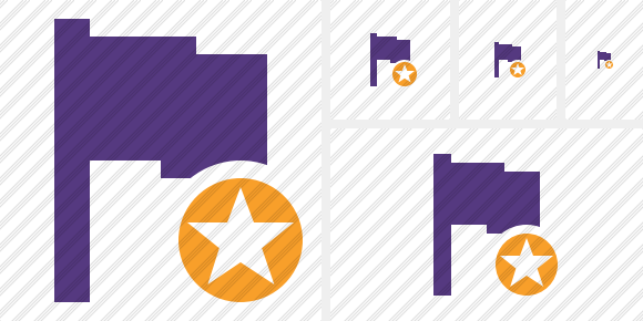 Icono Flag Purple Star