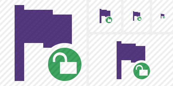 Icona Flag Purple Sblocco Icona Flag Purple Sblocco