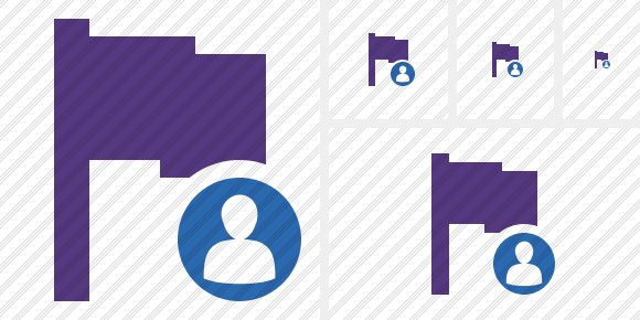 Icona Flag Purple Utente Icona Flag Purple Utente