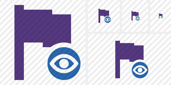 Иконка Фиолетовый флаг Просмотр