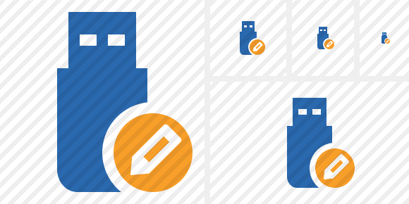 Flash Drive Edit Icon Flash Drive Edit Icon