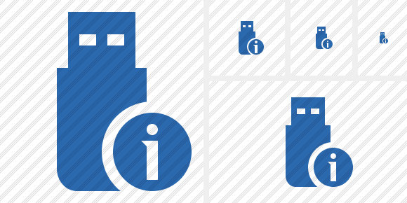 Flash Drive Information Icon Flash Drive Information Icon
