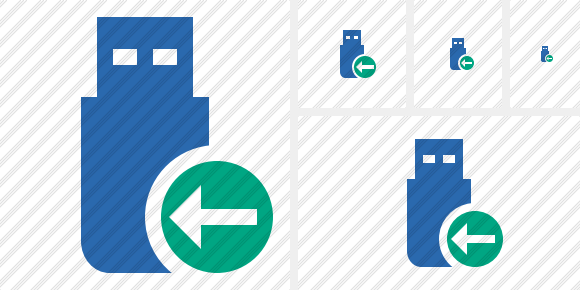 Flash Drive Previous Icon Flash Drive Previous Icon