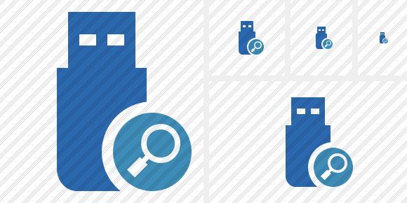 Flash Drive Search Icon Flash Drive Search Icon