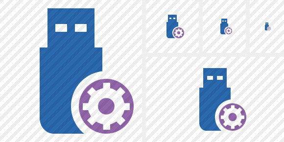 Flash Drive Settings Icon Flash Drive Settings Icon