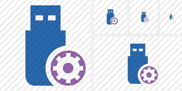 Flash Drive Settings Symbol