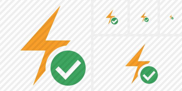 Flash Ok Icon Flash Ok Icon