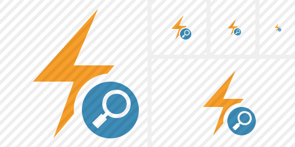 Flash Search Icon Flash Search Icon