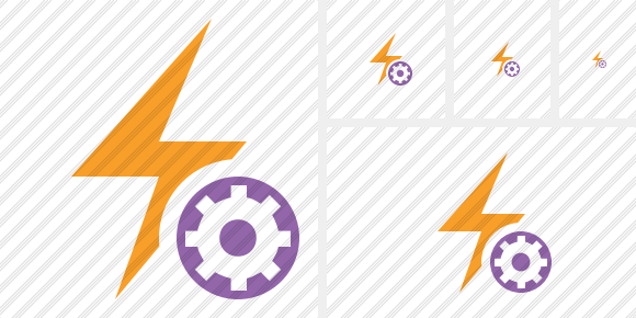 Flash Settings Icon Flash Settings Icon