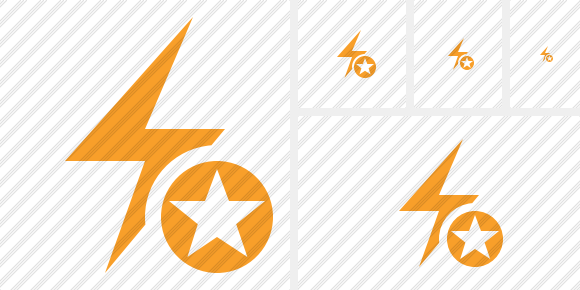 Flash Star Icon Flash Star Icon