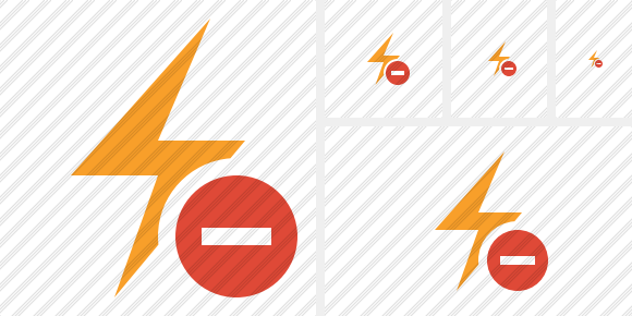 Flash Stop Icon Flash Stop Icon