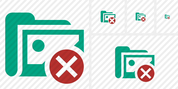 Folder Gallery Cancel Icon Folder Gallery Cancel Icon