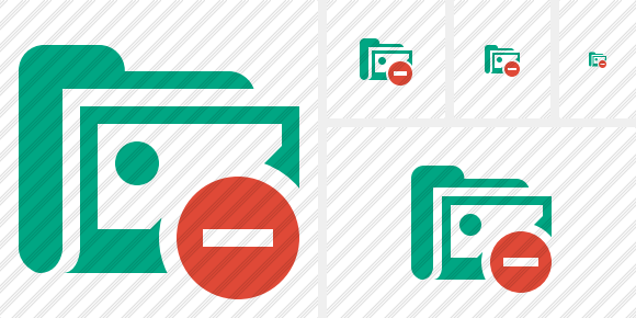Folder Gallery Stop Icon Folder Gallery Stop Icon