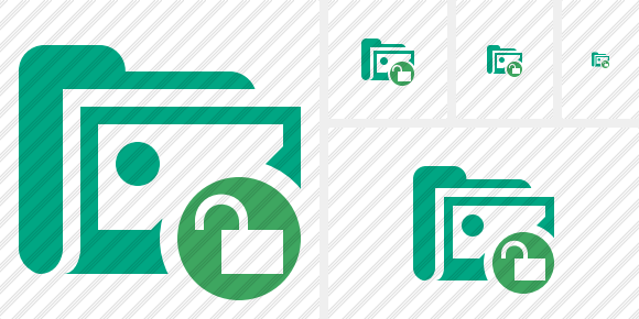 Folder Gallery Unlock Icon Folder Gallery Unlock Icon