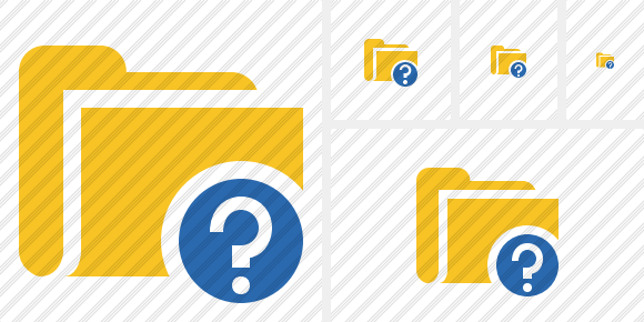 Folder Help Icon Folder Help Icon