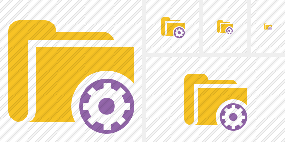 Folder Settings Icon Folder Settings Icon