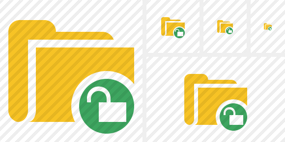Folder Unlock Icon Folder Unlock Icon